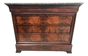 Louis Philippe Mahogany Chest of Drawers, 19th Century