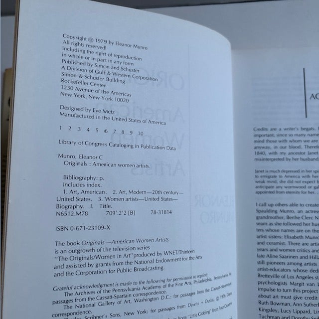 1970s Originals: American Women Artists Hardcover Book Elanor Munro For Sale - Image 5 of 5