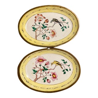 A Pair of Vintage Chinese Enamel Dishes For Sale