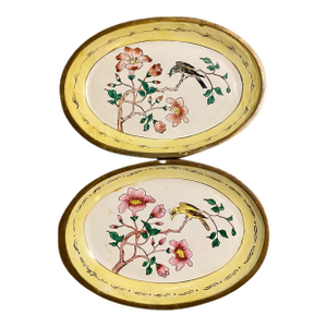 A Pair of Vintage Chinese Enamel Dishes