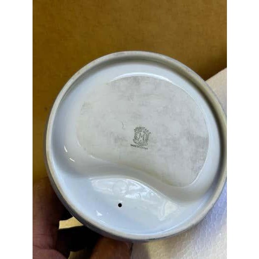 Art Deco Noritake Harlequin Figure with mask sitting in a bowl For Sale - Image 3 of 8