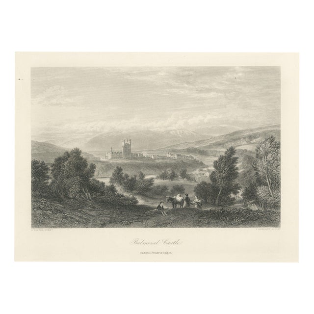 After W. Leitch, Balmoral Castle, Royal Deeside, 1876, Engraving For Sale