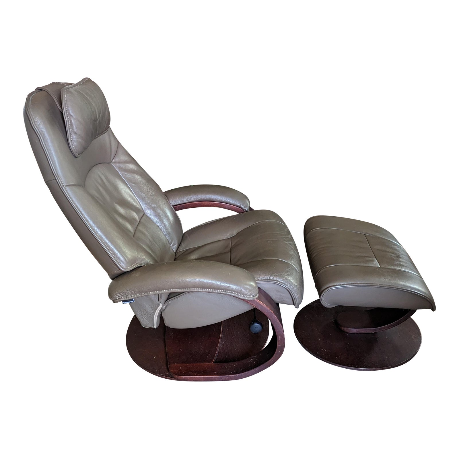 Hjellegjerde Fjord Recliner With Ottoman 2 Pieces Chairish