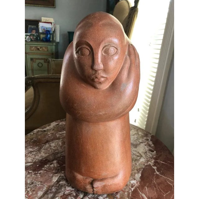 1950s Mid-Century Modern Abstract Statue of a Woman For Sale - Image 11 of 13