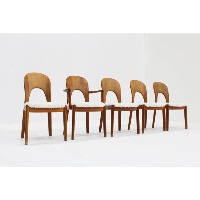Vintage Danish Dining Chairs by Niels Koefoed for Koefoeds Hornslet, 1960s, Set of 5 For Sale - Image 9 of 9