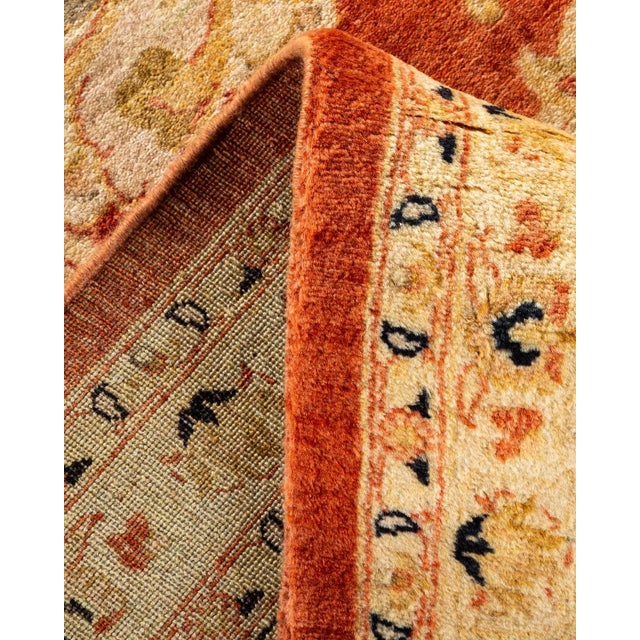 Mogul, One-of-a-Kind Hand-Knotted Area Rug in Orange, 9' 2" x 12' 4" For Sale In New York - Image 6 of 8