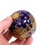 Ceramic Antique Spherical Cobalt Blue Jewelled Porcelain Trinket Box from Coalport, 1880 For Sale - Image 7 of 11