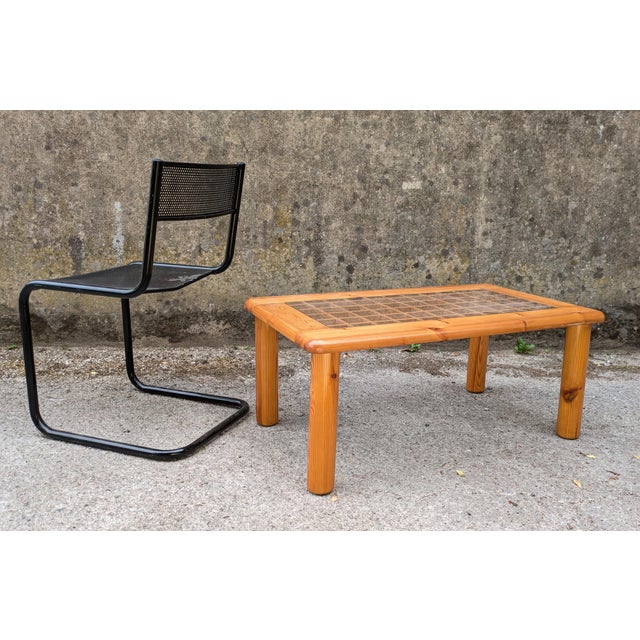 1980s Openwork Coffee Table in Pine and Glass, France, 1980 For Sale - Image 5 of 9