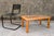 1980s Openwork Coffee Table in Pine and Glass, France, 1980 For Sale - Image 5 of 9