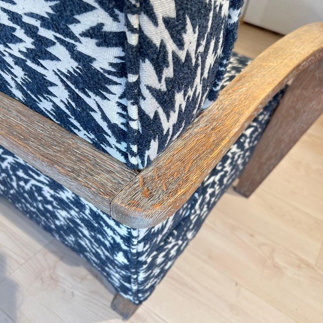 Art Deco Limed Oak Club Chair from De Coene, Belgium, 1930s For Sale - Image 18 of 18