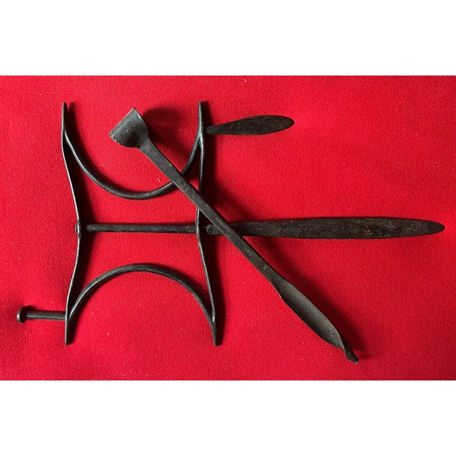 Antique 19th Century English Victorian Wrought Iron Garden Flower Bed Edging Tool For Sale - Image 14 of 16
