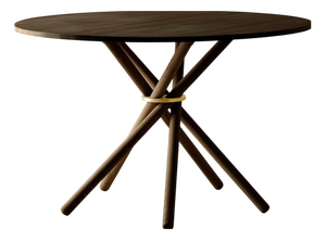 Hector Dark Oak Dining Table 120 by Eberhart Furniture