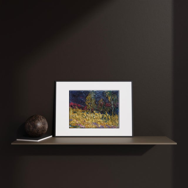 Kalenyuk Oleksiy's painting "Night Autumn" captures the dramatic and mysterious essence of an autumn evening. The dark,...