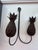 Pair of Pineapple Form Wrought Iron Wall Candle Sconces For Sale In New York - Image 6 of 13