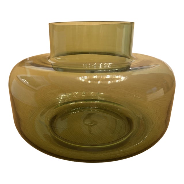 Contemporary Marimekko Urna Vase, Olive For Sale