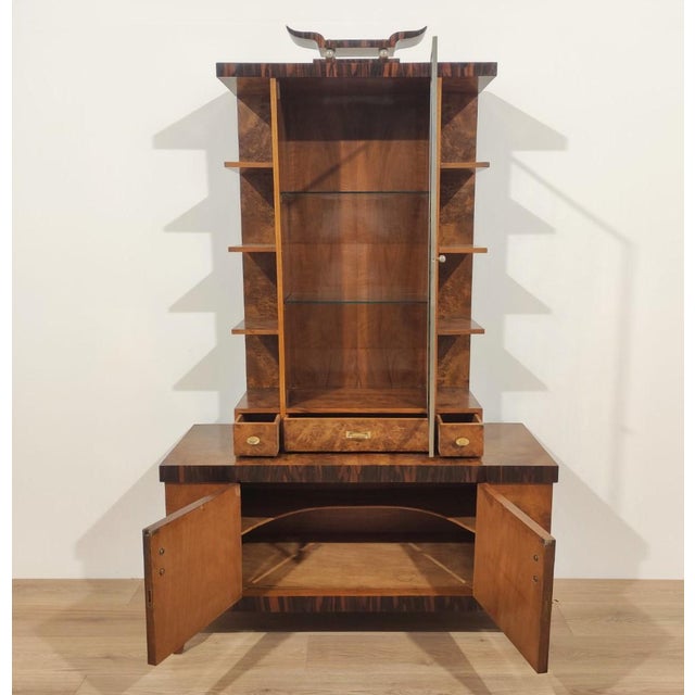 Mid-Century Modern Display Cabinet attributed to Giò Ponti, Italy, 1940s For Sale - Image 3 of 8