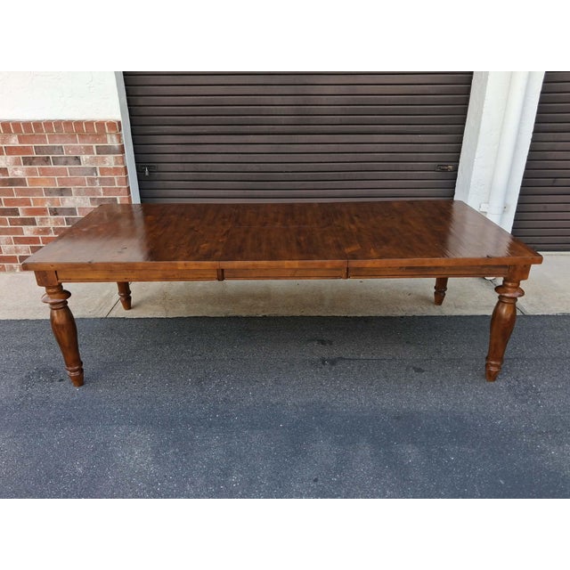 Dining Table Rustic Farmhouse Style With 24" Butterfly Leaf. For Sale - Image 13 of 18