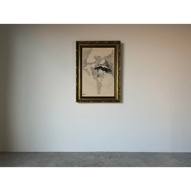 70's Vintage Itzchak Tarkay - Style Two Womans Portrait Oil on Canvas Painting For Sale In Miami - Image 6 of 12