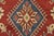 Kazak Rug 9’3” X 13’8” Red Wool Tribal Hand-Knotted Oriental Carpet For Sale - Image 9 of 14