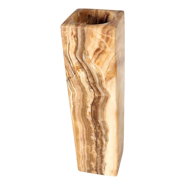 Large Italian Onyx Vase, 1970s For Sale