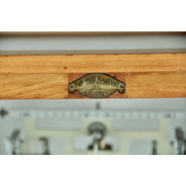 Brown Pharmacy Precision Scales from Sartorius Werker, 1930s For Sale - Image 8 of 11