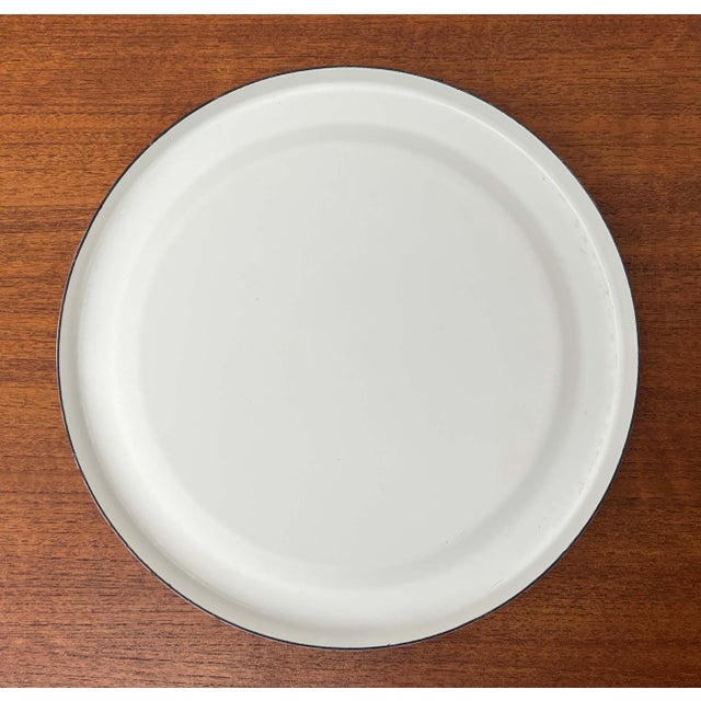 Mid-Century Modern White Enamel Pot by Seppo Mallat for Finel, 1960s For Sale - Image 11 of 18