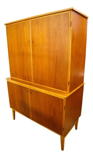 Scandinavian Mid-Century Modern Double Bodied Cabinet