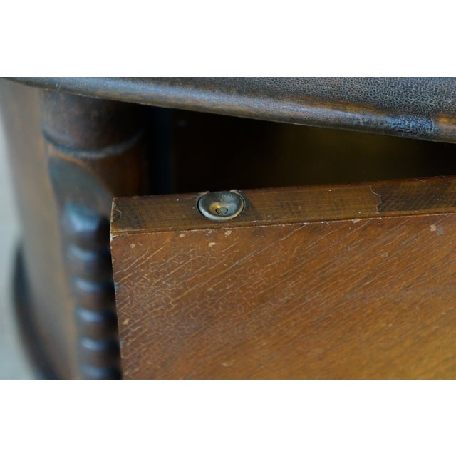 Antique Victorian Walnut Tobacco Humidor Cabinet Side Table Parlor Smoke Stand 26" For Sale - Image 17 of 18