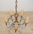 Mid 20th Century Rewired Ornate Pot Metal & Brass 5 Arm Chandelier For Sale - Image 9 of 13