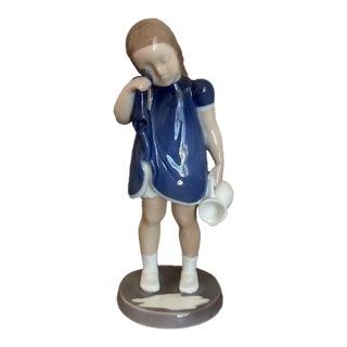 1950s Bing &Grondahl Girl Crying Over Spilled Milk For Sale
