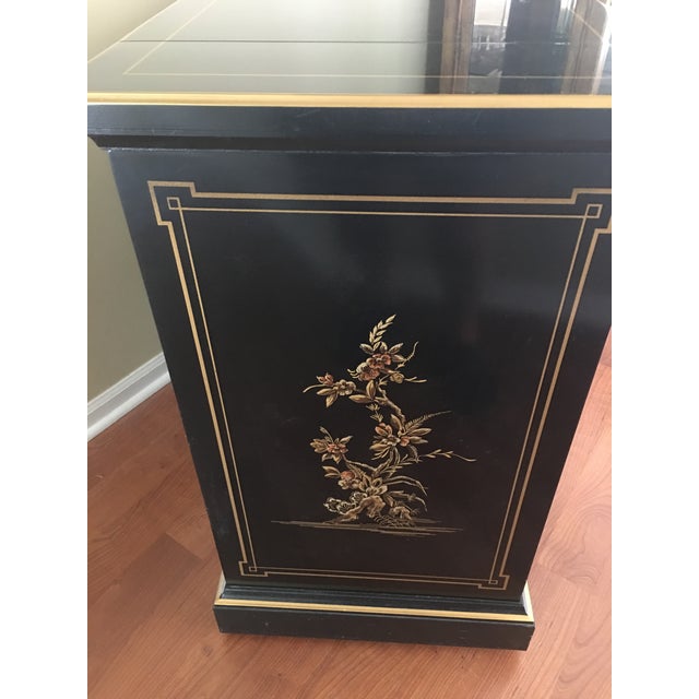 Drexel Heritage Chinoiserie Black Lacquer Buffet Server Chairish