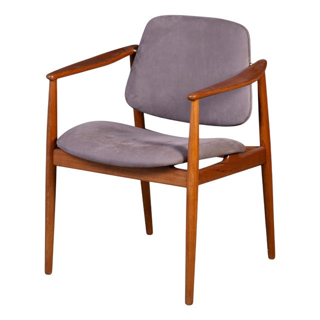 Danish Teak Armchair attributed to Arne Vodder for Bovirke, 1950s For Sale