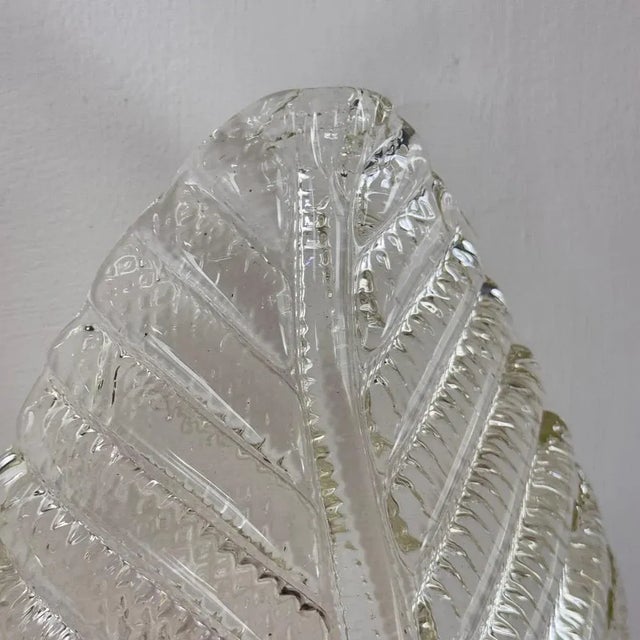 Ribbed Leaf Wall Light by Barovier & Toso, 1940 For Sale - Image 12 of 18