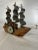 Early 20th Century Wood and Metal Sailing Ship Clock For Sale - Image 5 of 12