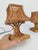 Brown Mid-Century Bedside Table Lamps in Rattan and Wicker Cane Webbing, Italy, 1960s, Set of 2 For Sale - Image 8 of 18