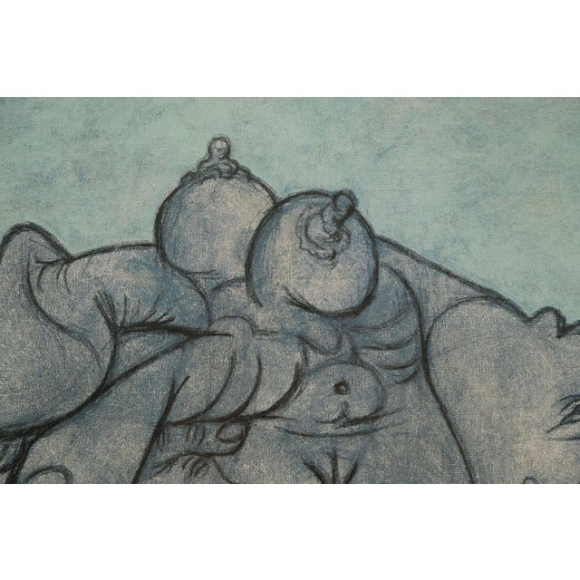 Deux Femmes Enlacées Poster after Pablo Picasso For Sale - Image 6 of 7