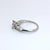 Metal 0.8ct Natural Round & Marquise Diamond Engagement Ring in Platinum - Size 6 For Sale - Image 7 of 8