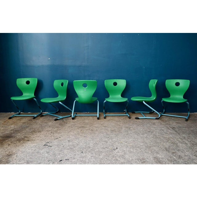 Bold and full of character, these Pantoswing LuPo chairs by Verner Panton tell the story of a design conceived for...