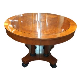 Baker Palladian Table, Vintage Dining Table, Round Dining Table With Leaves For Sale