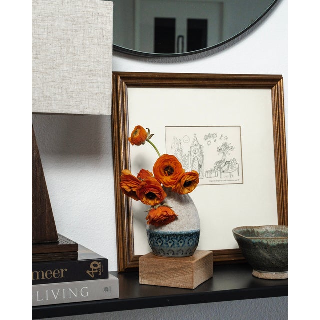 1980s Framed Drawing by Lucie Forstenzer, Dated 1981 For Sale - Image 5 of 5