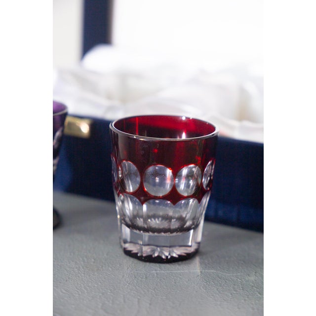 Crystal Vodka Nazdrovia Shot Glasses from Imperial Faberge, 2000s For Sale - Image 6 of 11