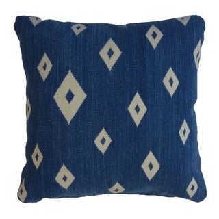 Bright Blue Kilim Rug Pillow For Sale