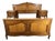Vintage French Louis XVI Double Bed Frame with Bedside Tables For Sale
