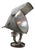 French Railway Grey Metal and Glass Spotlight Floor Lamp For Sale