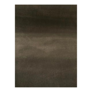 Caracole Modern Charcoal Gray Velvet Designer Fabric - 8 Yards For Sale