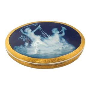 1920s Limoges Pate Surpate Pottery Bowl