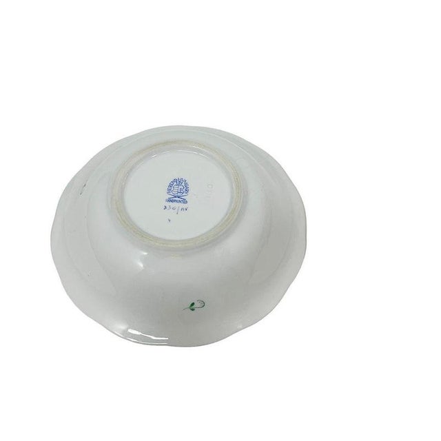 1980s Chinese Bouquet Apponyi Green Fruit Bowls from Herend, 1980s, Set of 6 For Sale - Image 5 of 7