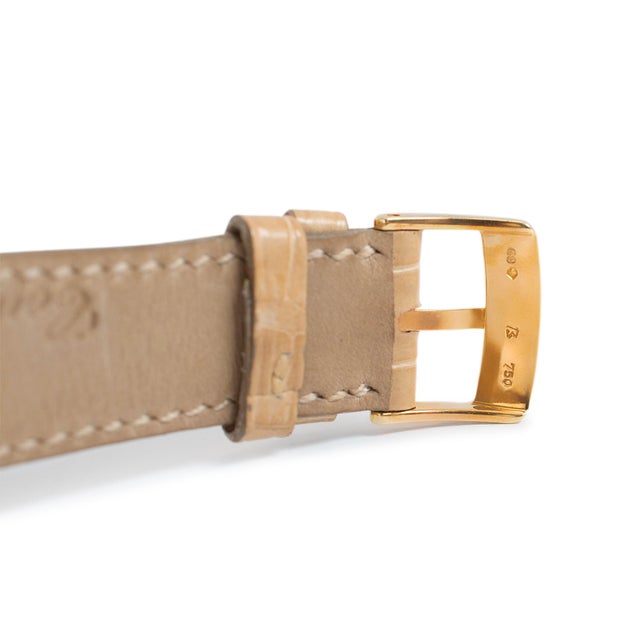 Metal Ladies Chopard Ice Cube 32mm 13/6858 18k Yellow Gold Diamond Watch For Sale - Image 7 of 10