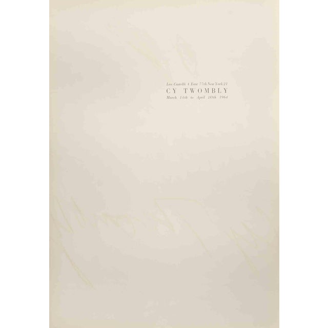 Poster study for Nine Discourses on Commodus by Cy Twombly at Leo Castelli. This is a lithographic poster that Cy Twombly...