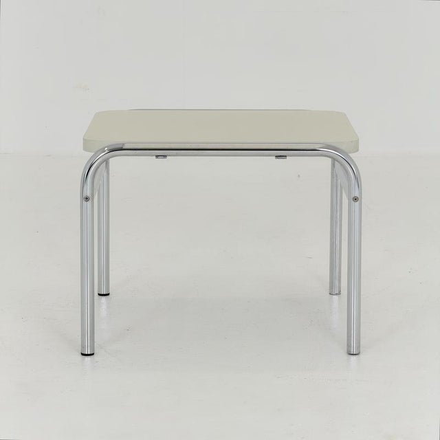 1 of 3 Mid-Century Girsberger Eurochair White Coffee Table, Swiss 1980s For Sale - Image 4 of 18